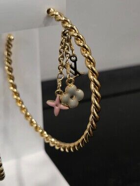 #159 - Louis Vuitton M65481 Creole Sweet Monogram Hoop Earrings