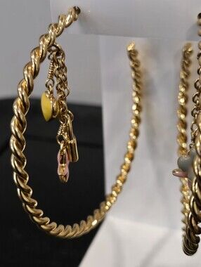 #159 - Louis Vuitton M65481 Creole Sweet Monogram Hoop Earrings