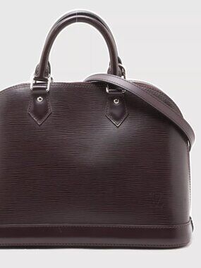 Louis Vuitton Epi Alma M5214D FL0124 Brown Lock and secure Cadena