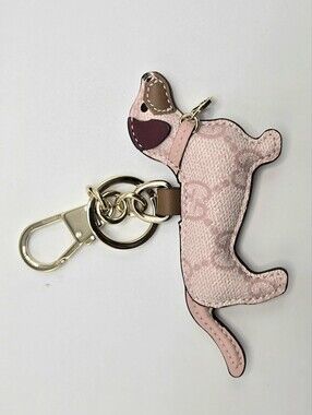 #177 - GUCCI GG Supreme Canvas Dog Shape Charm 821812 - NWT