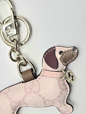 #177 - GUCCI GG Supreme Canvas Dog Shape Charm 821812 - NWT