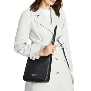 Kate Spade Core Pebble Pebbled Leather Small Messenger Black