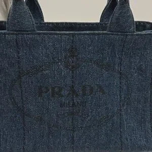 Prada Canapa Triangle Logo Canvas 2way Bag Pink
