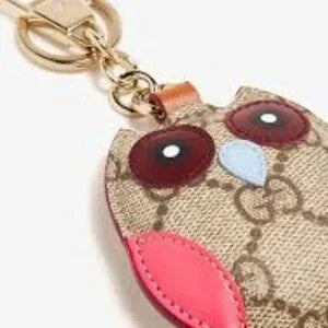 GUCCI Owl Shape Bag Charm Keychain Multicolor 821813 9AAGU 8075 - NWOT