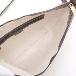 Gucci GG Supreme Monogram Web Small Ophidia Half Moon Hobo Brown - COA included