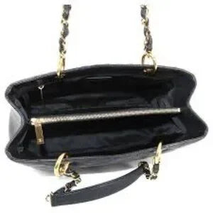 Chanel Matelasse Grand Chain Tote Bag Black - COA included