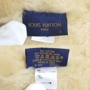 LOUIS VUITTON Louis Vuitton Bonnet Shearling Denim Hat Blue M77127 - Large