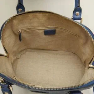 GUCCI 449663 Handbag Micro Guccissima Leather Blue - COA included