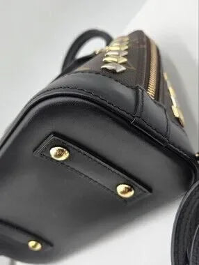 Louis Vuitton Limited Edition Monogram Macassar Canvas Studded Alma - COA included