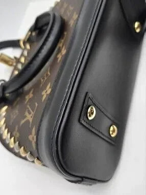 Louis Vuitton Limited Edition Monogram Macassar Canvas Studded Alma - COA included