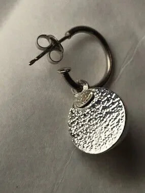 #1106 - Chanel CHANEL 00A Coco Mark Pearl 2000 Earrings Silver