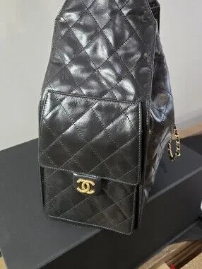 RARE CHANEL 25 MEDIUM - SILVER/GOLD HARDWARE, lamb leather