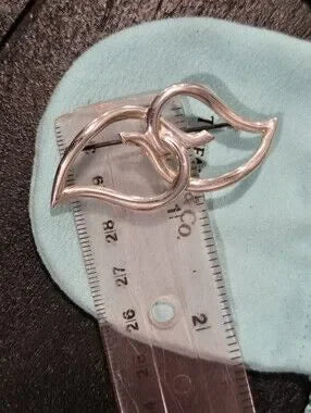 #160 - Tiffany & Co. Double Leaf Brooch, Sterling Silver 925