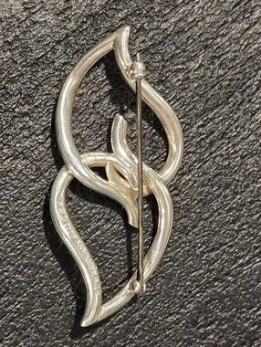 #160 - Tiffany & Co. Double Leaf Brooch, Sterling Silver 925