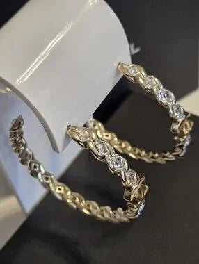#164 - Chanel CC Twist Plated Hoops