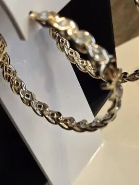 #164 - Chanel CC Twist Plated Hoops