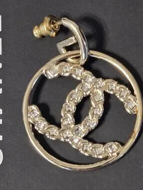 #168 - Chanel 2020V Strass CC Drop Earrings