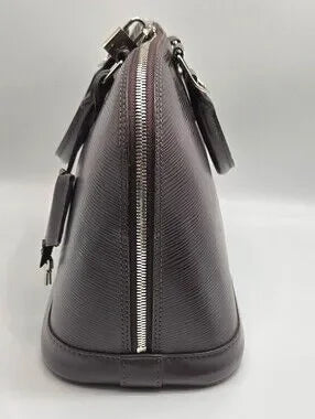 Louis Vuitton Epi Alma M5214D FL0124 Brown Lock and secure Cadena