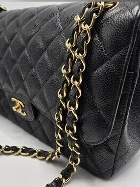 #1 - CHANEL Deca Matelasse Classic 30 Double-Flap, Caviar Leather - A58600