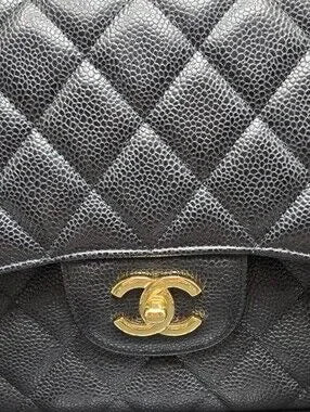 #1 - CHANEL Deca Matelasse Classic 30 Double-Flap, Caviar Leather - A58600