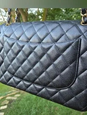 #1 - CHANEL Deca Matelasse Classic 30 Double-Flap, Caviar Leather - A58600