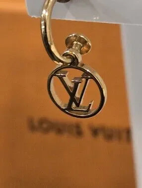 #118 - Louis Vuitton Earrings Blooming M64859 Monogram Flower LV Circle Gold