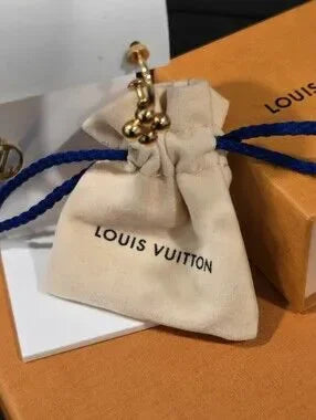 #118 - Louis Vuitton Earrings Blooming M64859 Monogram Flower LV Circle Gold