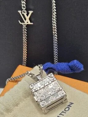 131 - LOUIS VUITTON M00527 Monogram LV Trunk Charm Pendant