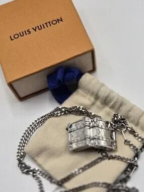 131 - LOUIS VUITTON M00527 Monogram LV Trunk Charm Pendant